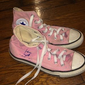 Pink Hightop Converse